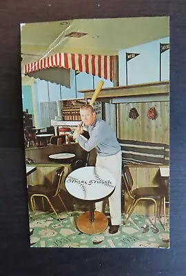 Vintage 1962 Holiday Inn MICKEY MANTLE Postcard BENT CORNER • $9.95