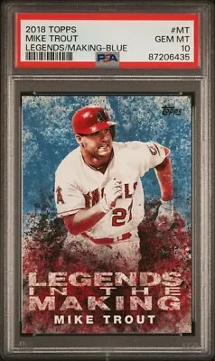 Mike Trout 2018 Topps #mt Legends In The Making Blue Psa 10 • $50