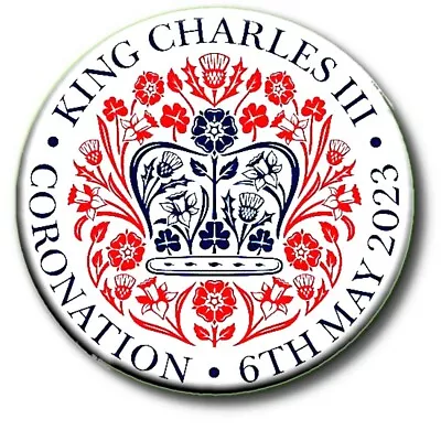 £2.99 • Buy King Charles Iii - Souvenir Coronation Badge-street Party/schools
