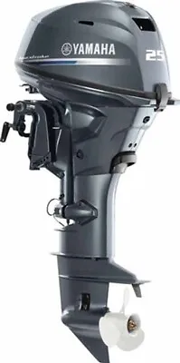 YAMAHA F25LC 25HP Outboard Motor 20 Inch Shaft NON TILLER New In Box • $5400