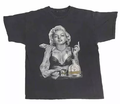 Vintage Marilyn Monroe Pro Tag T-Shirt Tequila Hip Hop Tattoos Men’s Large • $14.50