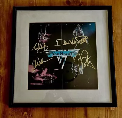 Van Halen Autographed Signed Album Cover Framed VH1 All Original Members • $5000