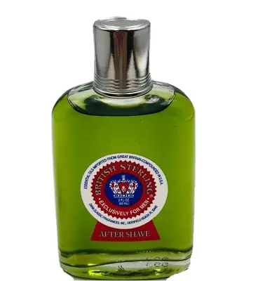 British Sterling After Shave 2oz 59mL Men No Box Old Formula • $12.35