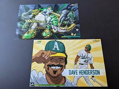 Oakland A's SGA 2019-2020 Cheer Card Poster Lot-2 Henderson McGwire • $11.99