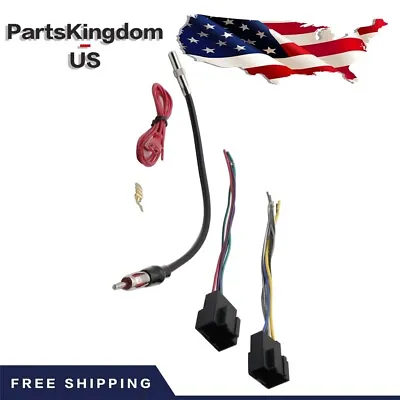 For Chevrolet Silverado 07-13 Car Stereo Wiring Combo Harness&Antenna Adapter • $10.25