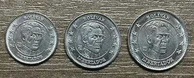 Venezuela Coins 25 50 Cents & 1 Bolívar (MILLION) 2021 AUNC - Scarce Set 3 Pcs • $6.49