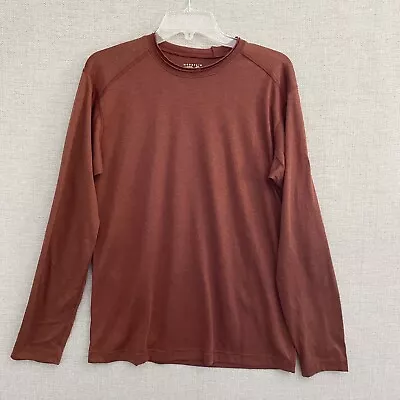 Mountain Hardware T-shirt Mens M Rust Brown Long Sleeve Shirt Base Layer • $14.95