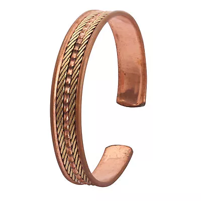$8.25 • Buy Copper Magnetic Bracelet Super Strong Magnets Health Therapy Cuff Bangle