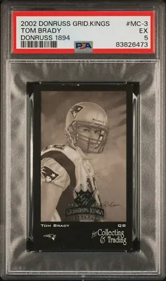 Tom Brady 2002 Donruss Gridiron Kings 1894 Mini #mc-3 /1000 Psa 5 Pop 1 Patriots • $50.99