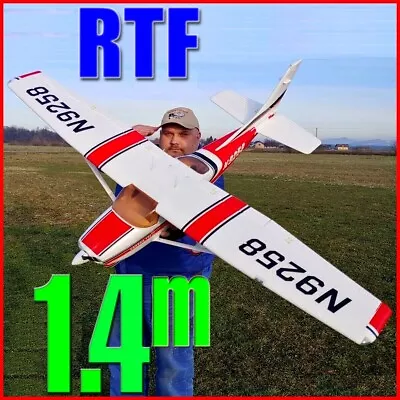 Large RC Plane 1.4m 5CH Remote Control Brushless RTF GYRO Trainer Model Airplane • $399