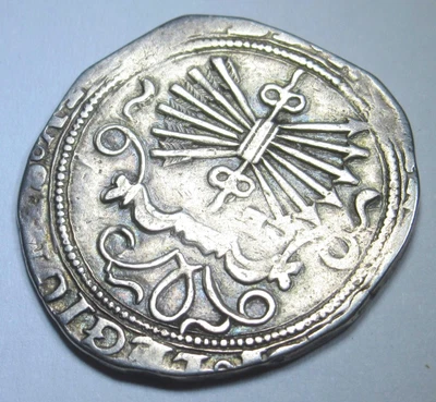 $289.95 • Buy 1400s-1500s Ferdinand And Isabella Spanish Silver 2 Reales Antique Columbus Coin