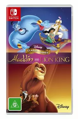 Aladdin And The Lion King Nintendo Switch Family Kids Retro Disney Classic Games • $70