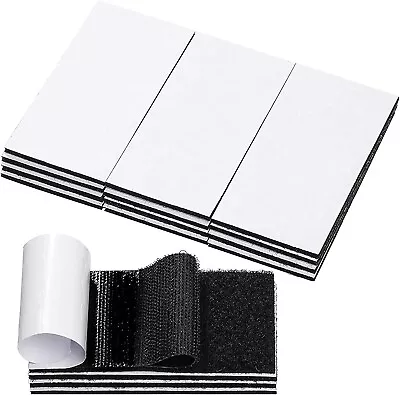 20 Sets 2x4 Inch Hook And Loop Strips With Adhesive - Double Sided Tape Heavy... • $8.24