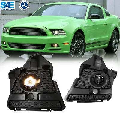 Fog Lights For 2013-2014 Ford Mustang Pair Front Bumper Driving Lamps Wiring Kit • $79.99