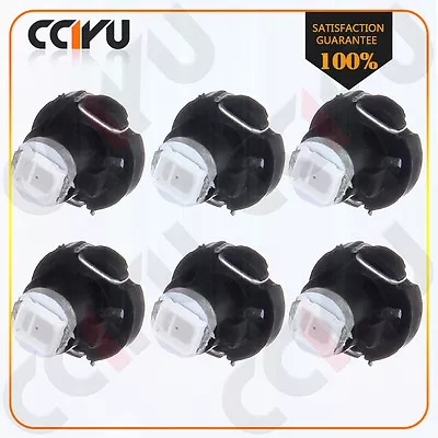 6Pcs T3 Neo Wedge LED Bulb A/C Heater Climate Control Base Lights Lamps Red 8MM • $5.89