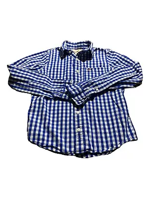 Hollister Mens Blue/White Check Long Sleeve Button Down Shirt Size Medium • $15