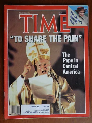 TIME Magazine M14 1983 POPE JOHN PAUL II In America-CATHOLIC-Queen Elizabeth • $12