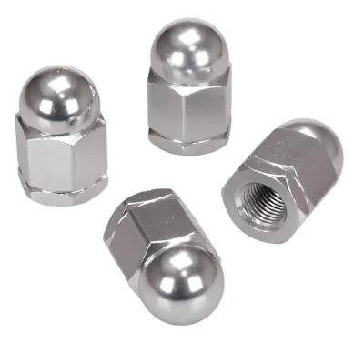 Aluminum Alloy BMX Acorn Axle Nuts 3/8  X 26T (SET OF 4) SILVER • $13.99