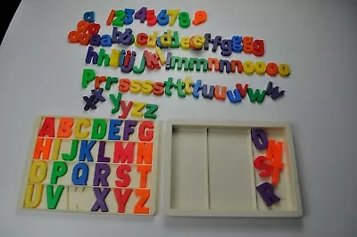 Vintage Fisher Price Alphabet Letter School House Desk Tray With Extra Letters • $32