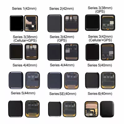 LCD Touch Screen Display Digitizer For Apple Watch Series 1 2 3 4 5 SE 6 7 8 Lot • £26.23