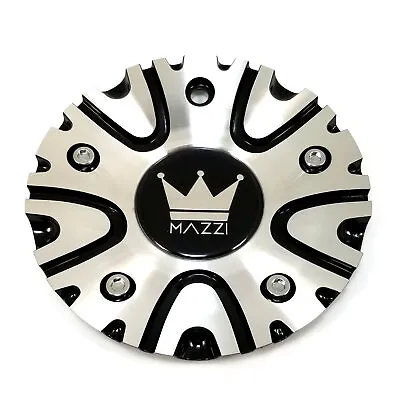 Mazzi C10351B Wheel Rim Center Hub Cap Gloss Black/Silver Machined 6 OD For 351 • $12.18