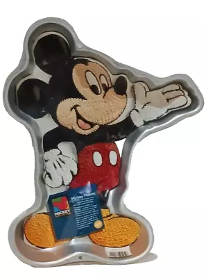 Vintage Disney Mickey Unlimited Silver Mickey Mouse Cake Pan Mold For Baking • $10.25