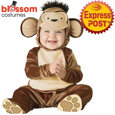 CK133 Mischievous Monkey Infant Baby Halloween Costume Jumpsuit Chimp Animal • $46.95