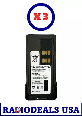 Motorola Compatible C-PMNN4493 NI Lithium 3000mAh Battery XPR3000 XPR7000E -3 PC • $165