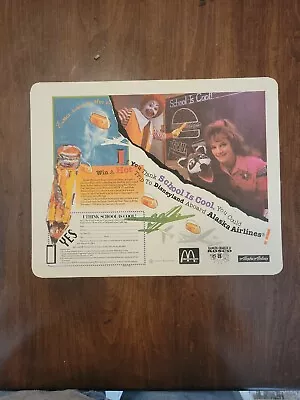 McDonald's Vintage 1991 Tray Liner School Is Cool • $5.95