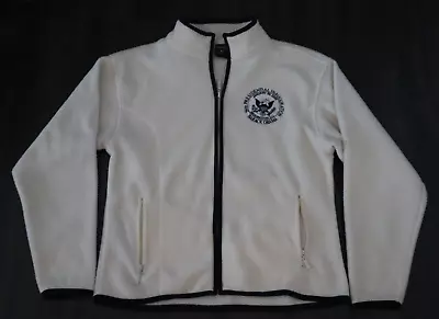 Barack Obama 2009 Inauguration Fleece Jacket Zip Up Medium M White • $27.99