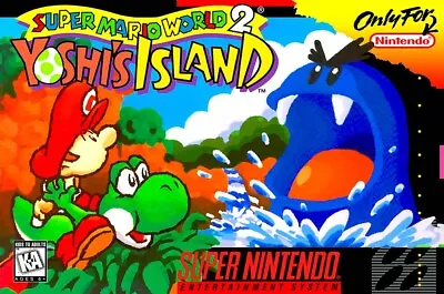 Super Mario World 2 Yoshi's Island SNES BOX ART POSTER MADE IN USA - SNE108 • $15.48