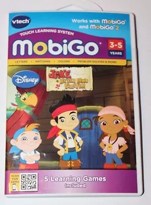 Vtech MobiGo Touch Learning System Disney Jake And The Never Land Pirates  • $5.59