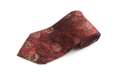 Vintage Retro Men’s Red LIBERTY Tana Lawn Hera Print Designer Suit Tie • $24.88