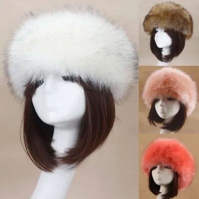£8.87 • Buy Women Russian Fluffy Faux Fur Headband Hat Ladies Winter Ear Flap Ski  Cap Warm