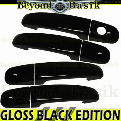 For 2012--2022 2023 Ford Ranger Crew GLOSS BLACK Door Handle COVERS NO SMART KH • $21.98