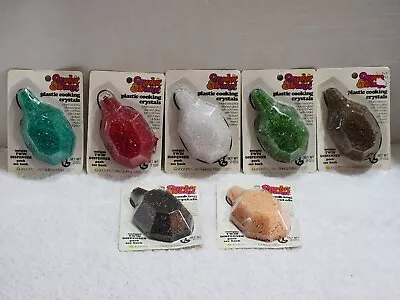 7 Packs Vintage Makit & Bakit Crystals Suncatcher Beads Asst. Colors 2 Oz Each • $69.99