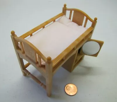 Dollhouse Size EPOCH LOFT BED Mirror Hanger 3.5” Tall W/ Removable Mattress • $9.10