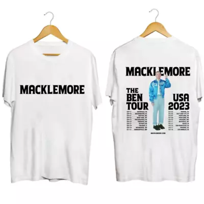 Macklemore The Ben Tour USA 2023 T-Shirt Macklemore Tour Shirt  S5XL Black • $25.99