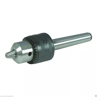 Mini Metal Lathe Tail Stock Drill Chuck Tool With Mt2 Morse Taper Arbor Mt 2 • $26.95