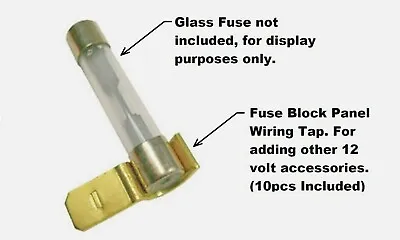 20 VINTAGE GLASS FUSE TAPS!50-70's FORD MUSTANG BOSS FAIRLANE TORINO GALAXIE 500 • $20.54