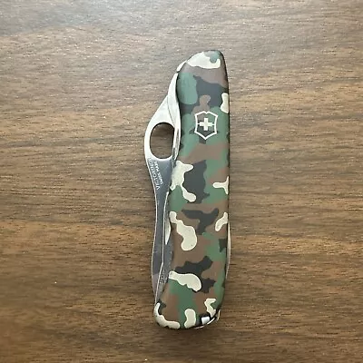 111mm Victorinox Swiss Army Knife : One Hand CAMO TREKKER Camouflage Collection • $56.34