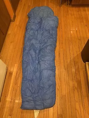 Vtg GERRY Colorado USA Blue Goose Down Mummy Sleeping Bag • $99