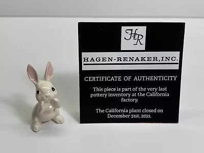 Hagen Renaker #A-112 197 Papa Rabbit White NOS Last Of The Factory Stock • $10.99