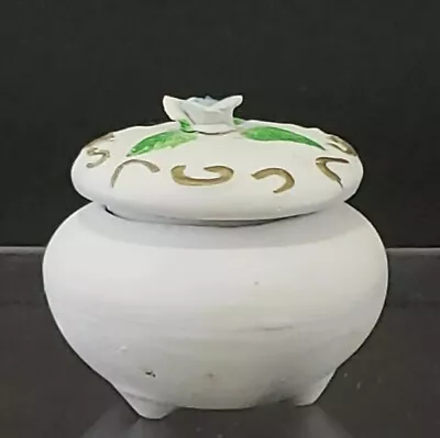 Vintage Ceramic Miniature Lidded Pot Taiwan 2.25 Inches Tall  • $9.50