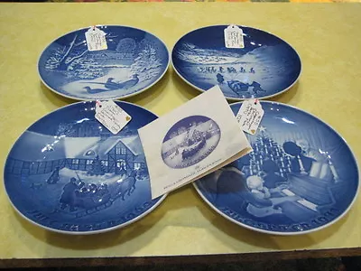 (b & G) Copenhagen Christmas Series Collector Plates (1969/ 1970/ 1971/ 1972) • $31.49