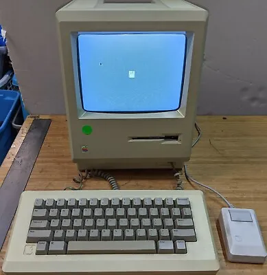 Vintage Apple Macintosh Original 128K M0001 Computer With Keyboard/Mouse/Cover  • $1425