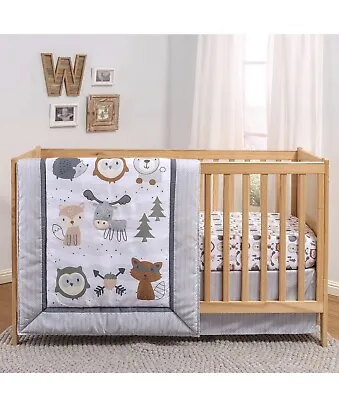 The Peanutshell Woodland Walk Crib Bedding Set For Boys Or Girls | 3 Piece • $30