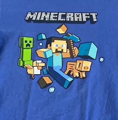 Minecraft T Shirt Video Game T Shirt Gamer T Shirt Youth Large T Shirt • $2.50