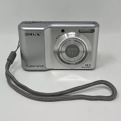 Sony Cyber-Shot 12.1MP Silver Digital Camera (DSC-S2100 3x Optical Zoom TESTED • $68.95