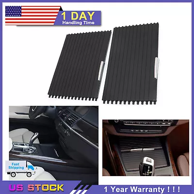 Front Console Cup Holder Roller Blind Cover Kit For BMW X5 X6 E70 E71 2007-2014 • $24.86